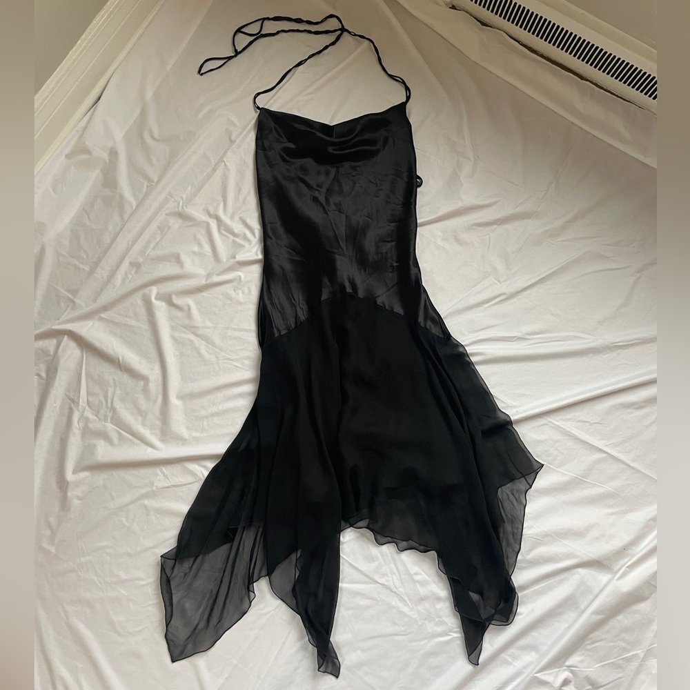 vintage silk chiffon dress